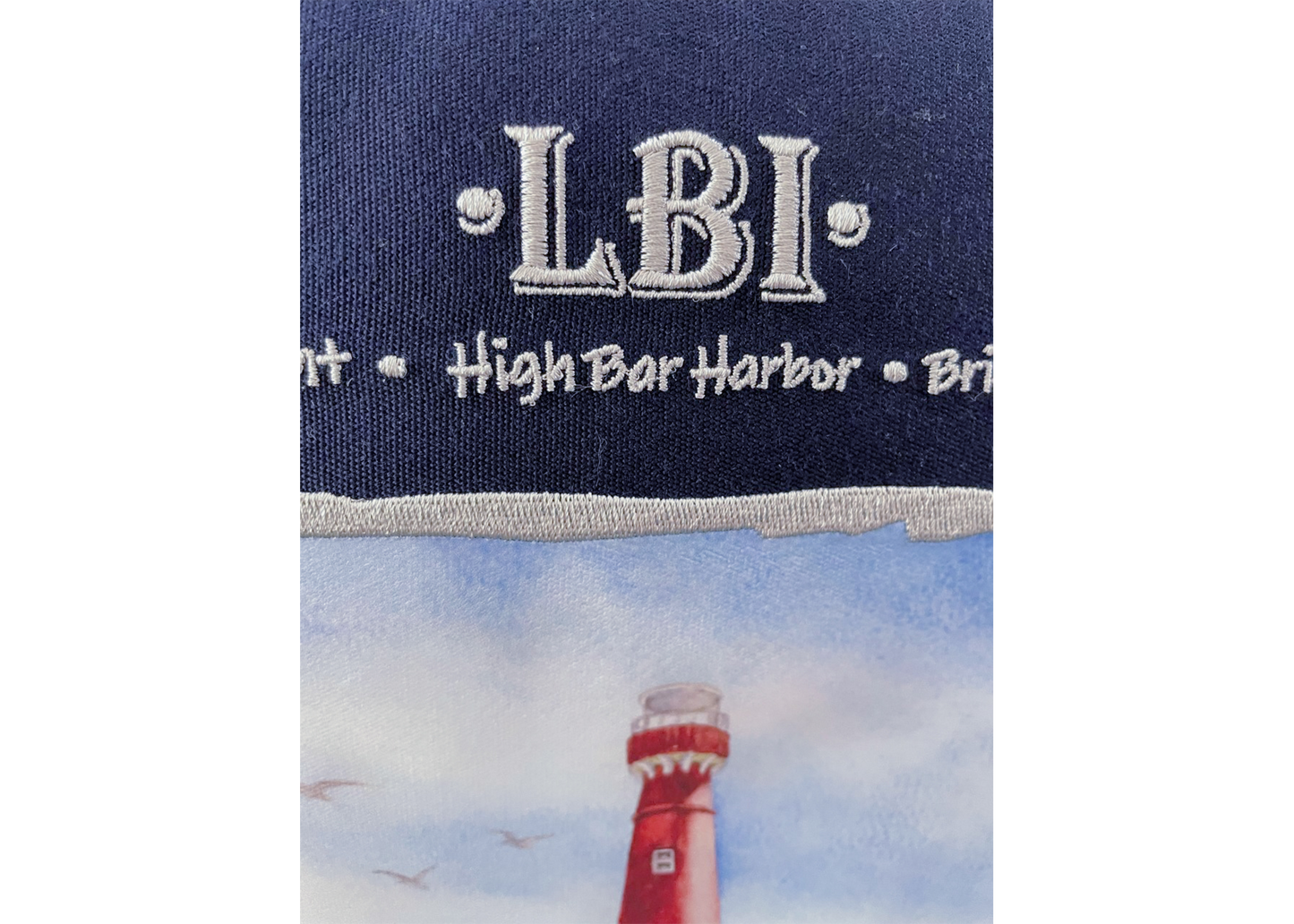 LBI Blue Pillow- Indoor/ Outdoor 16"x16"- Free Shipping