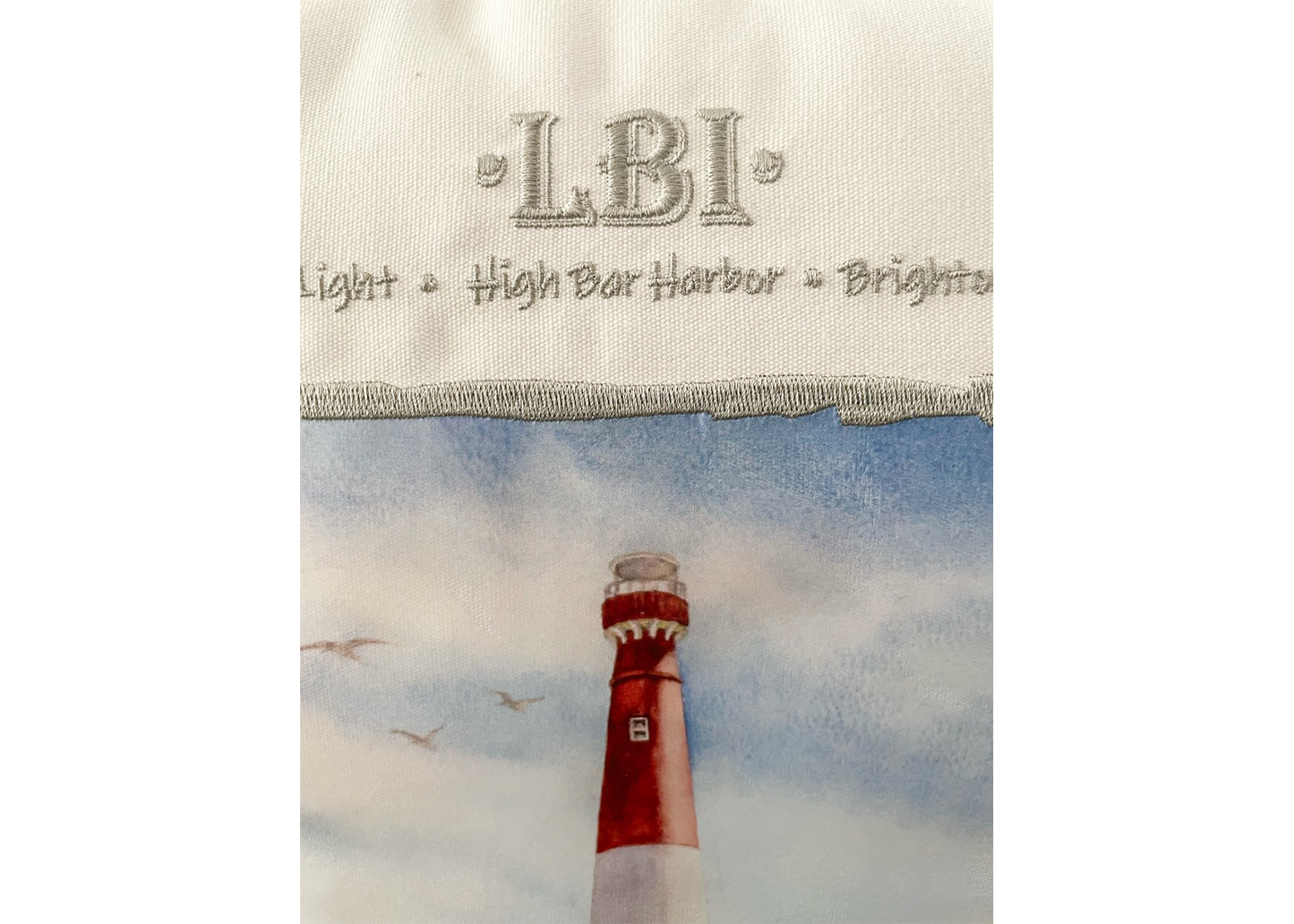 LBI White Pillow- Indoor/ Outdoor 16"x16"- Free Shipping