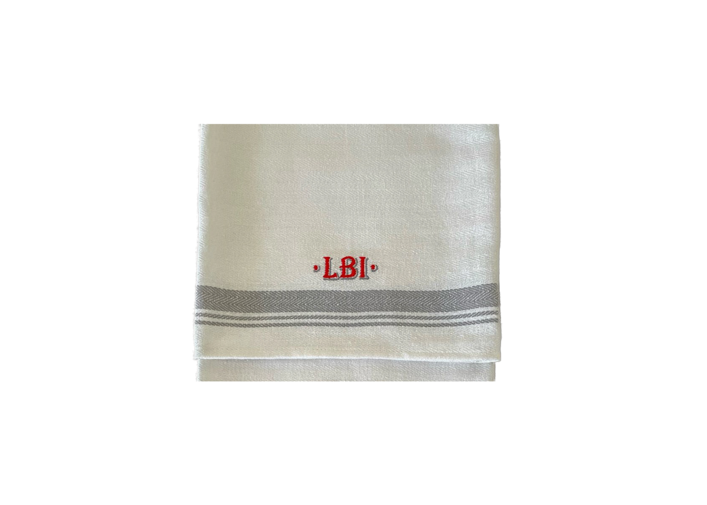 LBI Tea Towel (Available in Red, Grey and Navy) Free Shipping